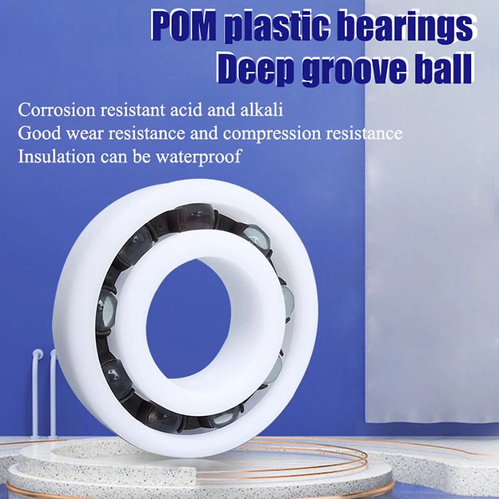 

1/2/5/10Pcs POM Plastic Bearings 603 604 605 606 607 608 609 623 624~6914 Polyformaldehyde Plastic Glass Ball Bearing Insulation