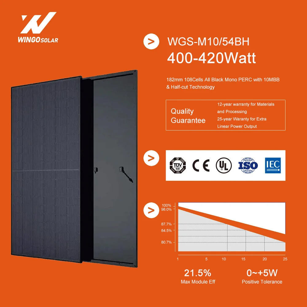 

Полностью черные комплекты фотоэлектрических панелей 8 кВт 10 кВт 12 кВт гибридная система солнечных панелей с литий-ионной батареей для хранения для дома