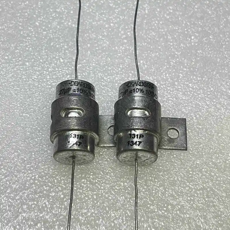 2PCS/LOT Dearborn 131P 100V 0.27uf Copper Shell Copper Tube Audio Coupled Oil Immersed Capacitor