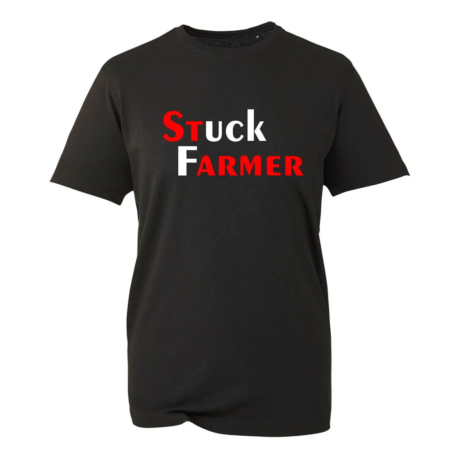 STUCK FARMER FUNNY MENS T SHIRT ANTI-LABOUR STARMER JOKE DESIGN  UNISEX TEE TOP