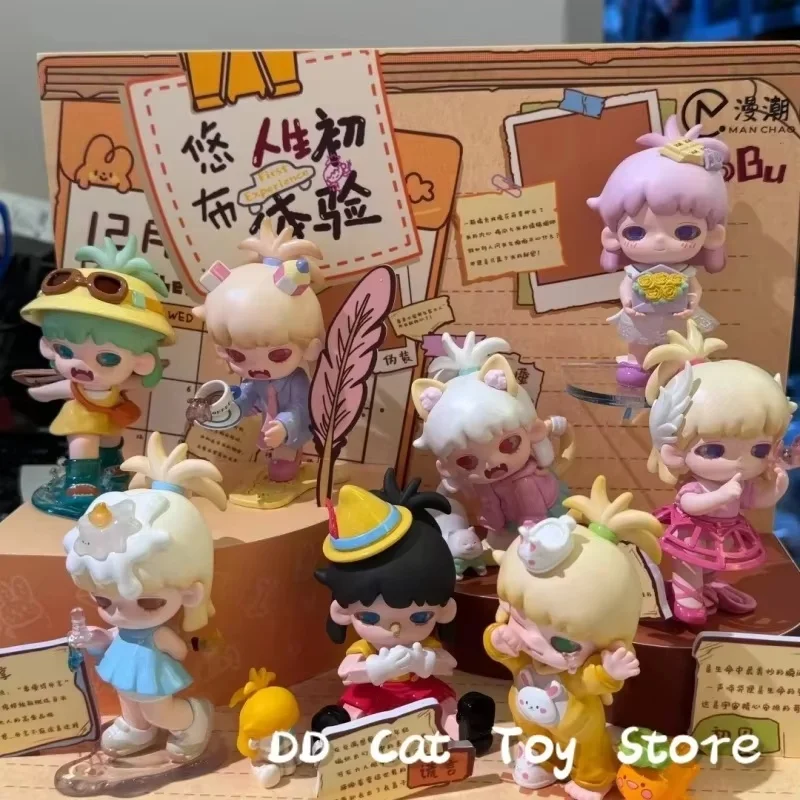 Echte Yobu Inner Monoloog Eerste Ervaring Serie Blind Box 1e en 2e generatie Kawaii Action Figure Surprise Box Toy