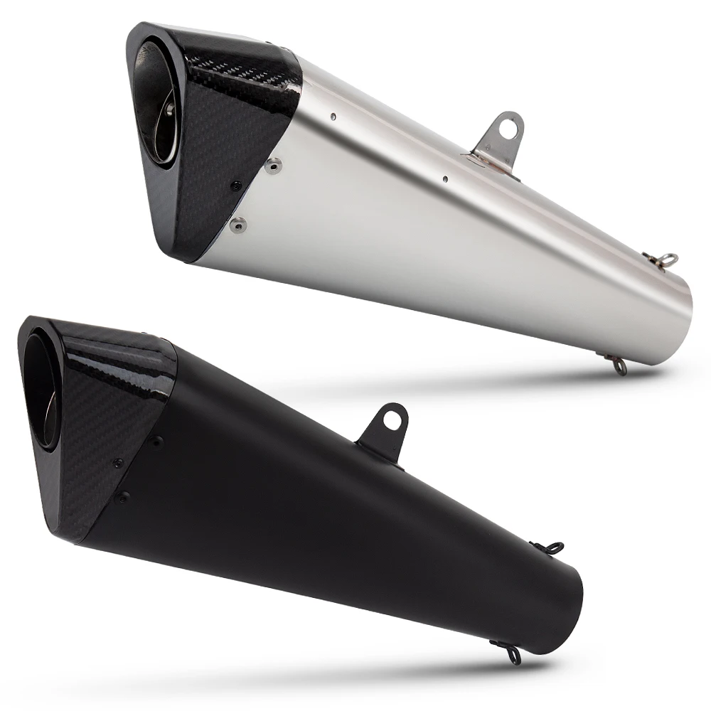 Motorcycle Exhaust Tail Tube Accessories Universal 51MM57MM 60MM Interface Muffler With DB Killer for GSXR1000 Z1000