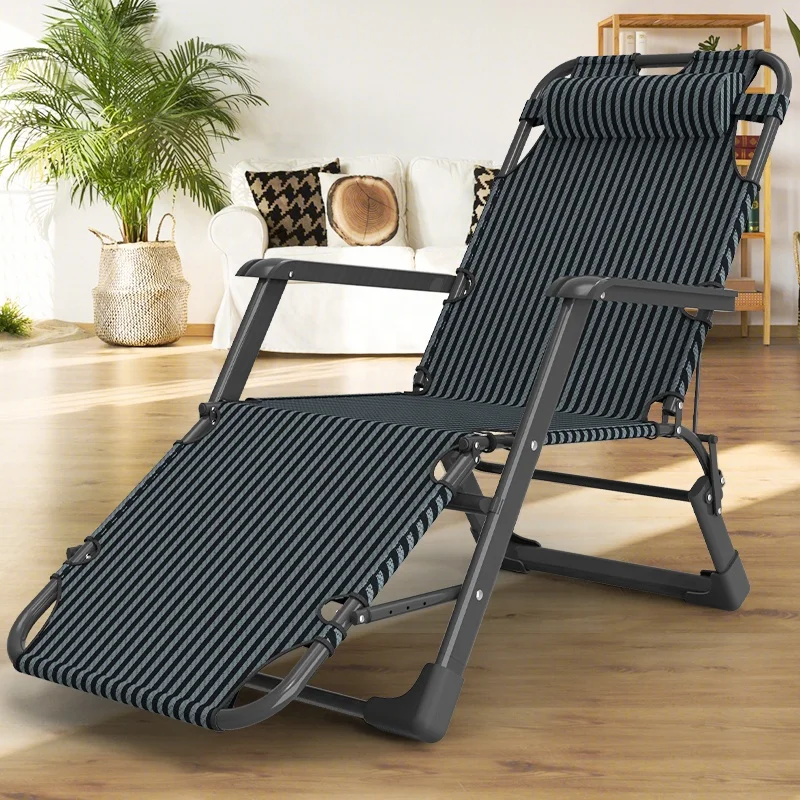 

Lightweight Outdoor Reclining Folding Lounge Chair Garden Chaise Longue Camping Folding Bedpromote sales