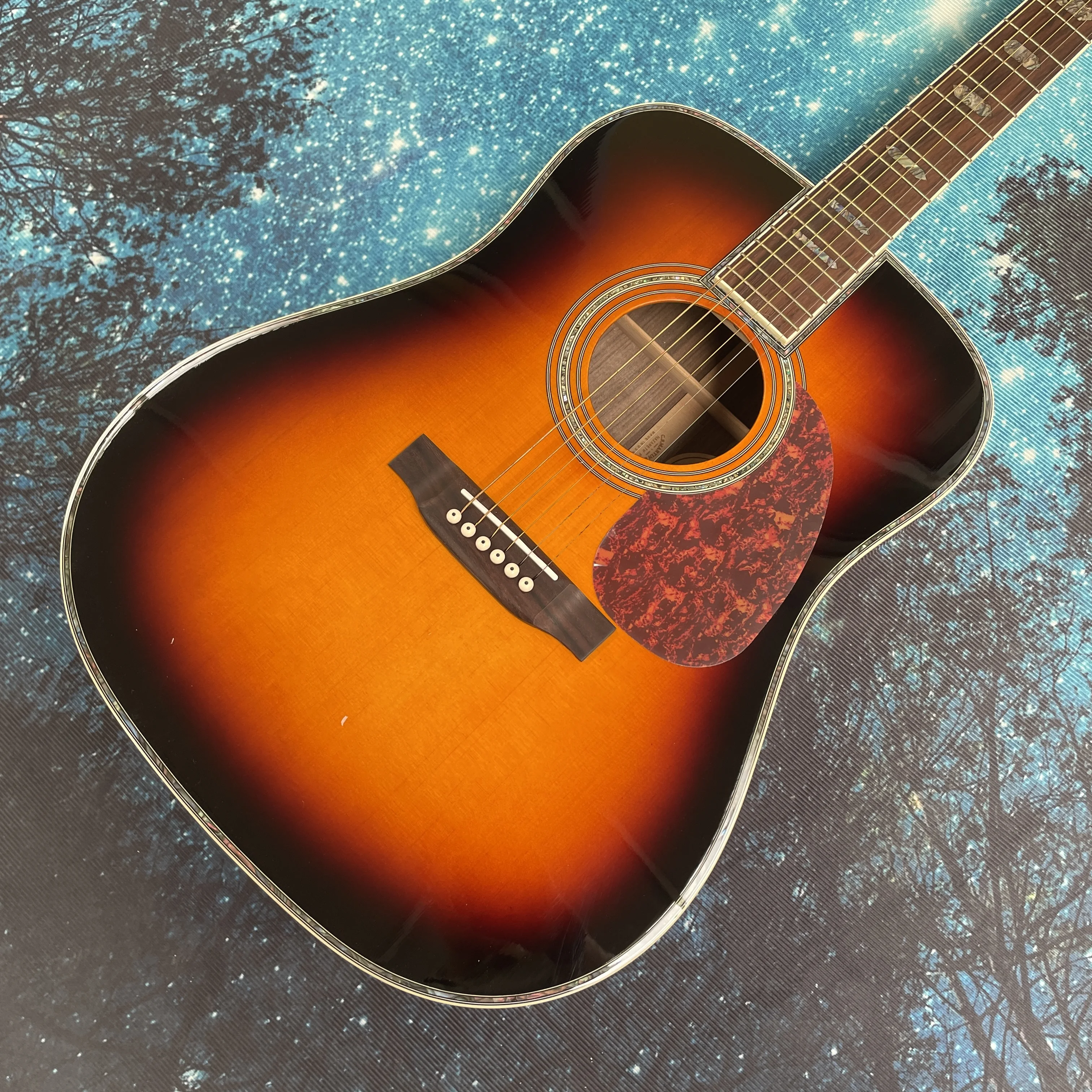 Vintagewarm-upfolk acousticguitar, spruc topand large resonant cavity guitars,beginner to intermediate wooden acoustic guitarra