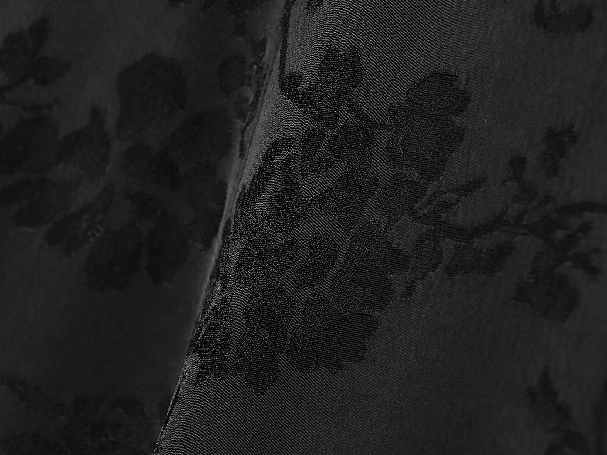 Women Jacquard Sleeveless V-neck Black Long Dress Side Split Maxi Dresses