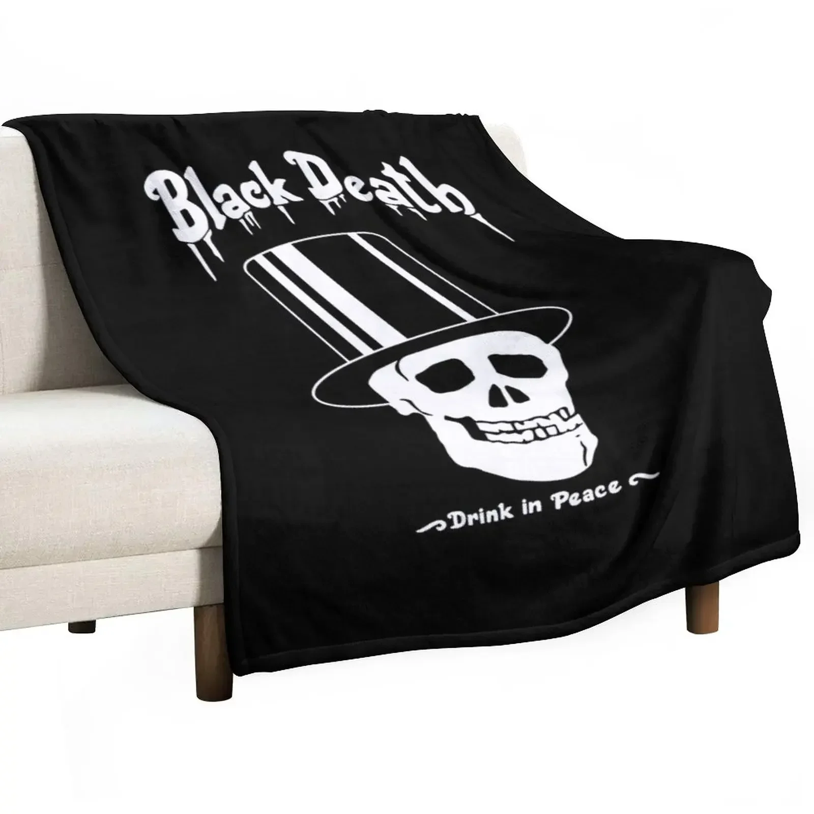 Black Death Vodka Slash Guns N Roses Throw Blanket Baby christmas gifts Blankets