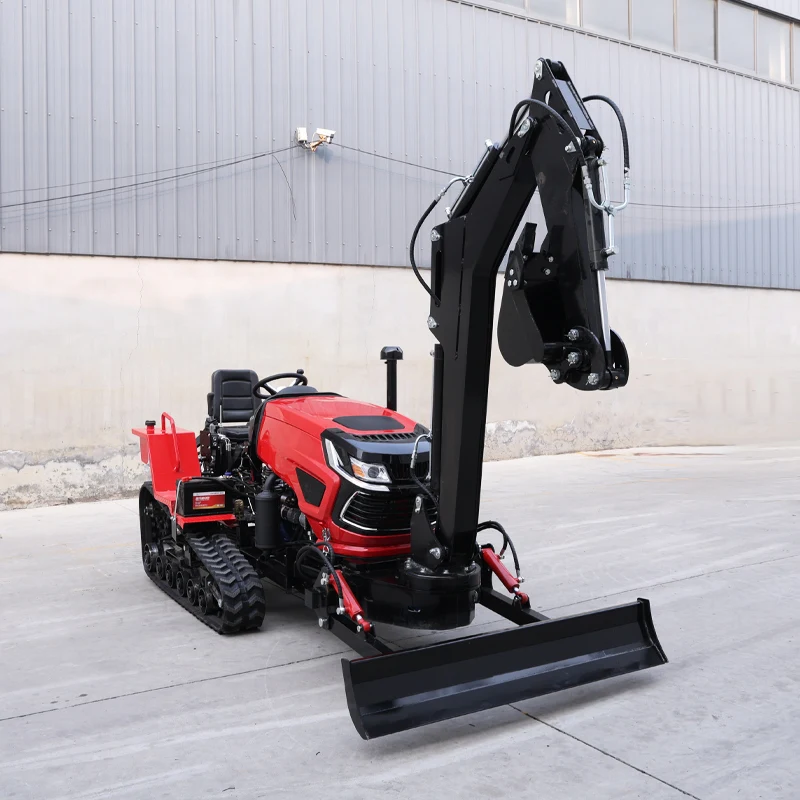 

Customized 60 HP Crawler Tractor, High-Horsepower Plowing Machine, Multifunctional Rotary Tiller, New Export Model Micro Tiller