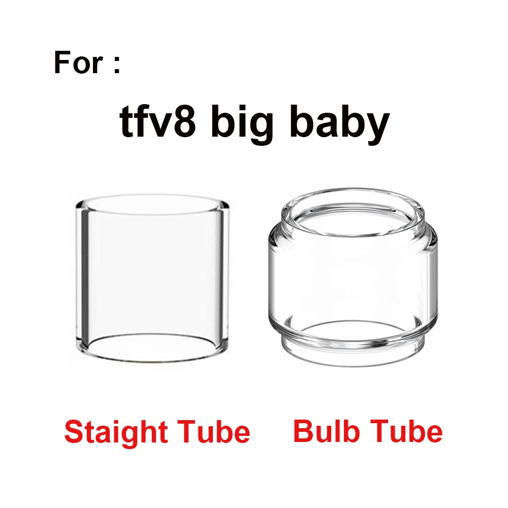 TFV8 Big Baby Glass Tube 5ml 7ML DIY Wicks for STICK V8 baby Replacement Glass Tube