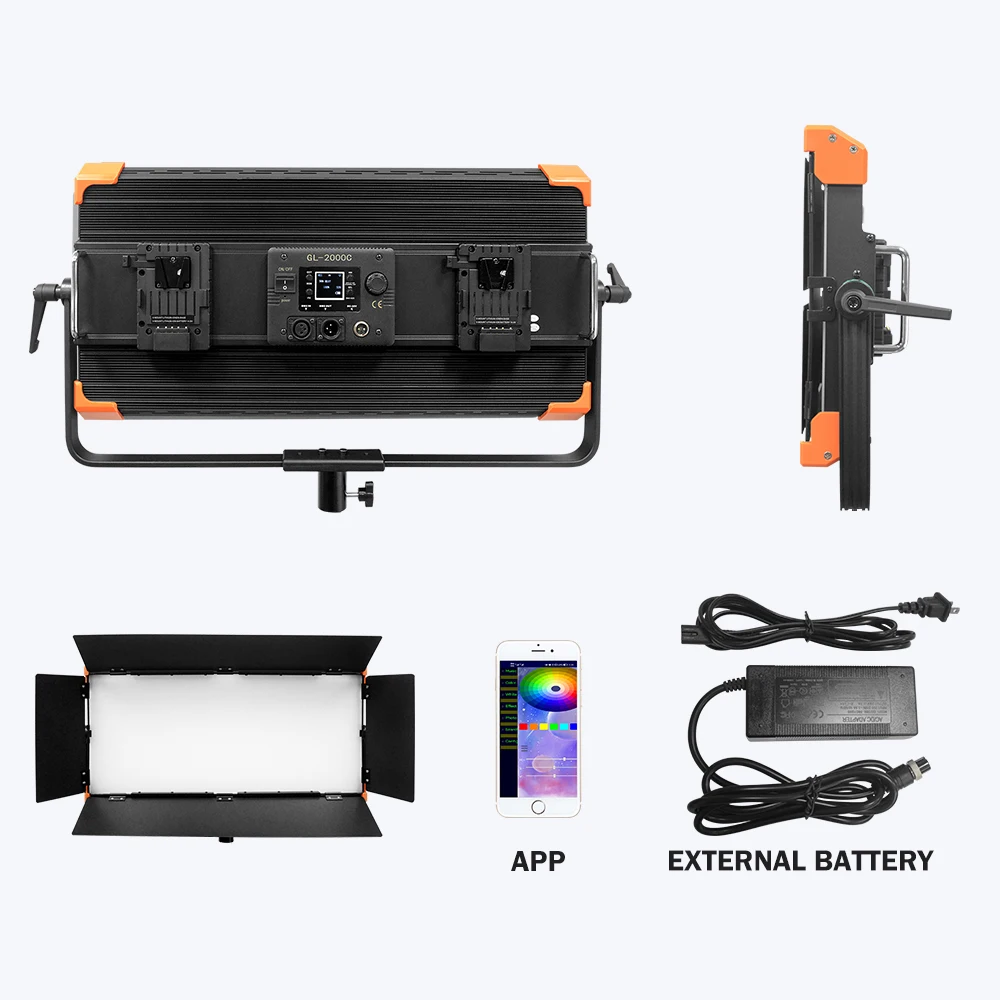 News! FX Mode Cameras for Photography Lighting 200w Led Video Light Rgb 14 Effects Photo Accessories 7500k for Film Shooting