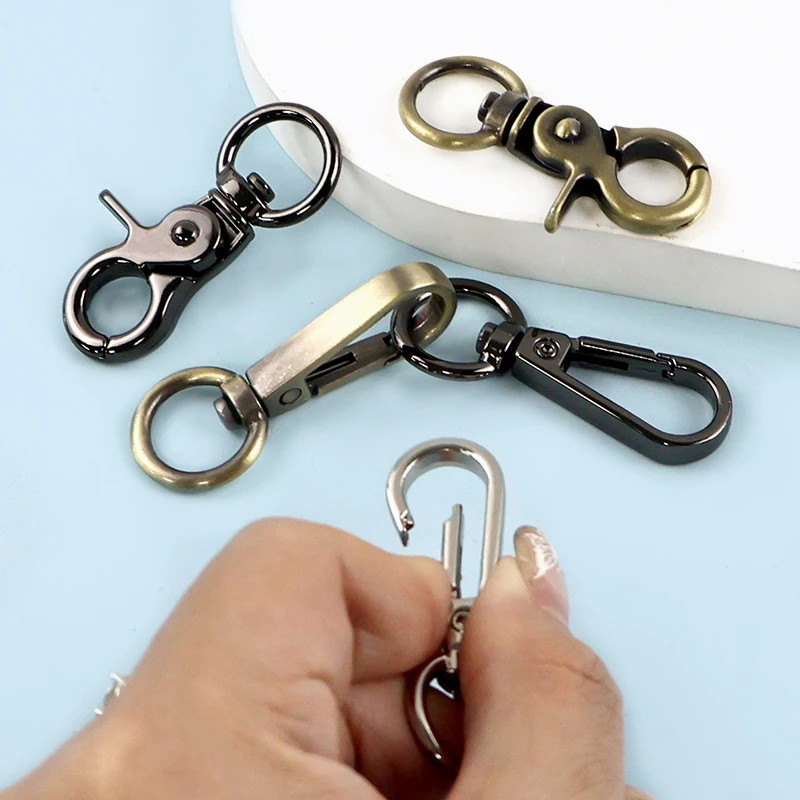 

10/20/50Pcs 13mm Metal Buckle Small Size Hook Bag Strap Link Buckles Handbag Chain Clasp Keychain Hooks DIY Hardware Accessories