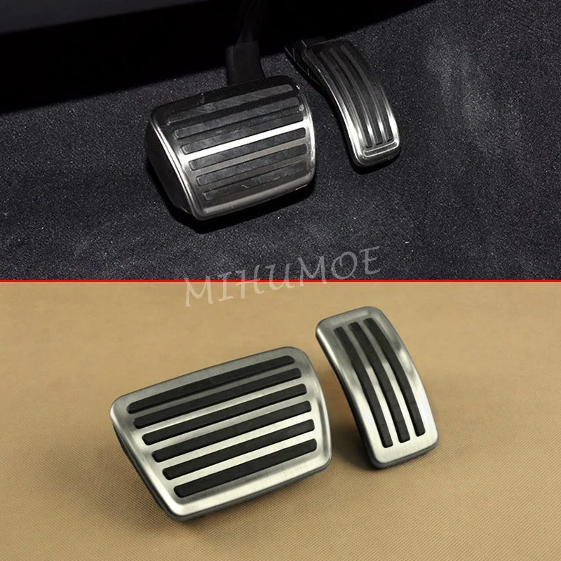 

For Audi A4 B9 A5 A6 C8 A7 Q5 Q7 Q8 Volkswagen Touareg Porsche Cayenne Coupe Steel Foot Brake Gas Pedal Pad Cover Accessories