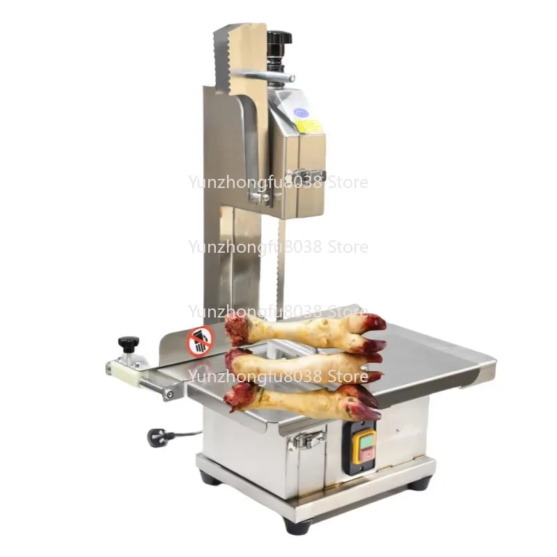 J210 Commercial Multi-function Semi-automatic Meat Cutter Bone Saw, Suitable for Frozen Meat, Sheep and Beef