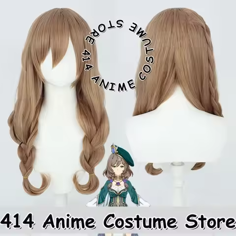 Game &amp; Anime Lisa Genshin Impact New Skin Hidden Lotus Cosplay Wig Heat-Resistant Fiber Synthetic Hair