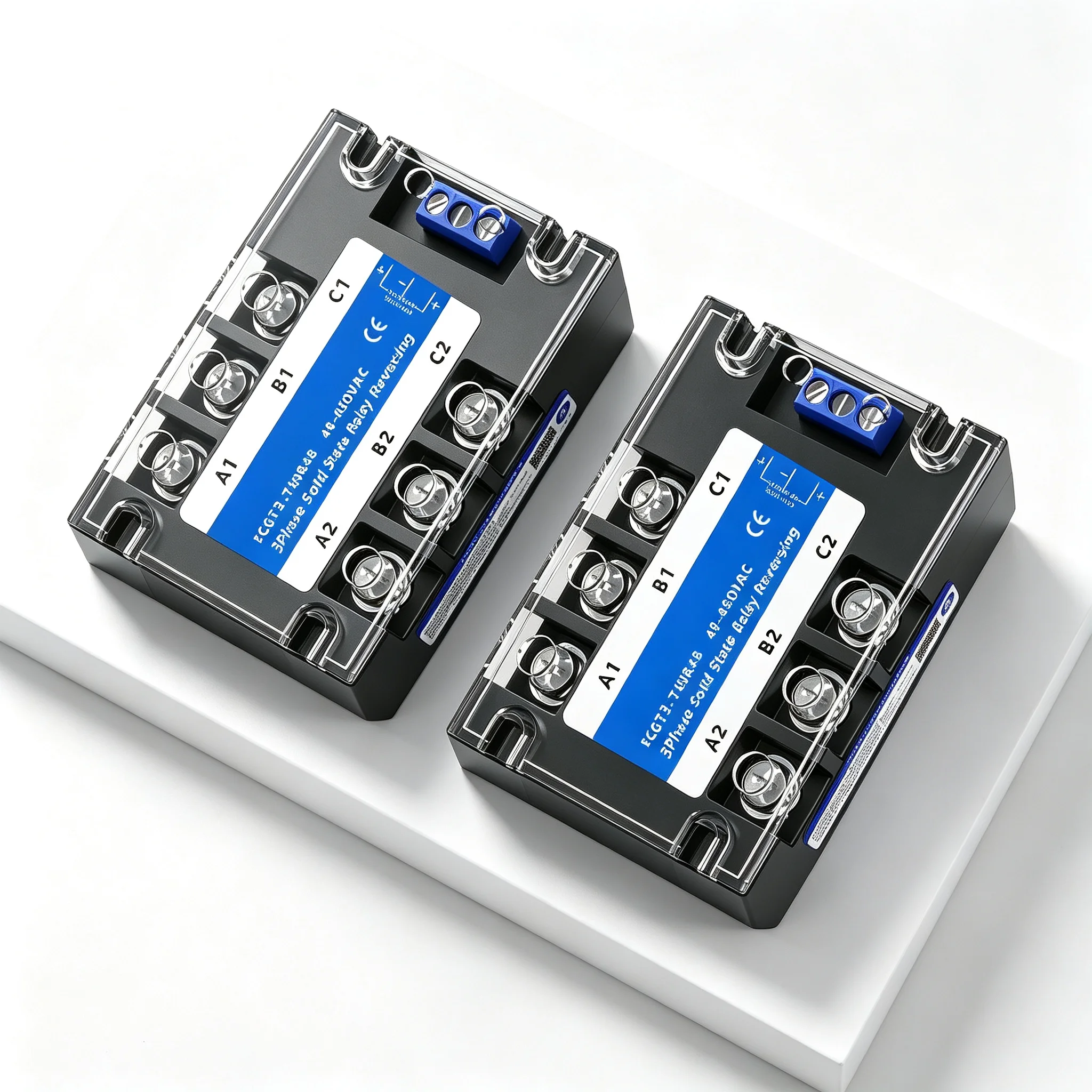 Forward and Reverse Control Relay DC Motor Stater Three Phase Solid State Relay 10A 25A 40A 60A 80A 10-30VDC 40-480VAC DA