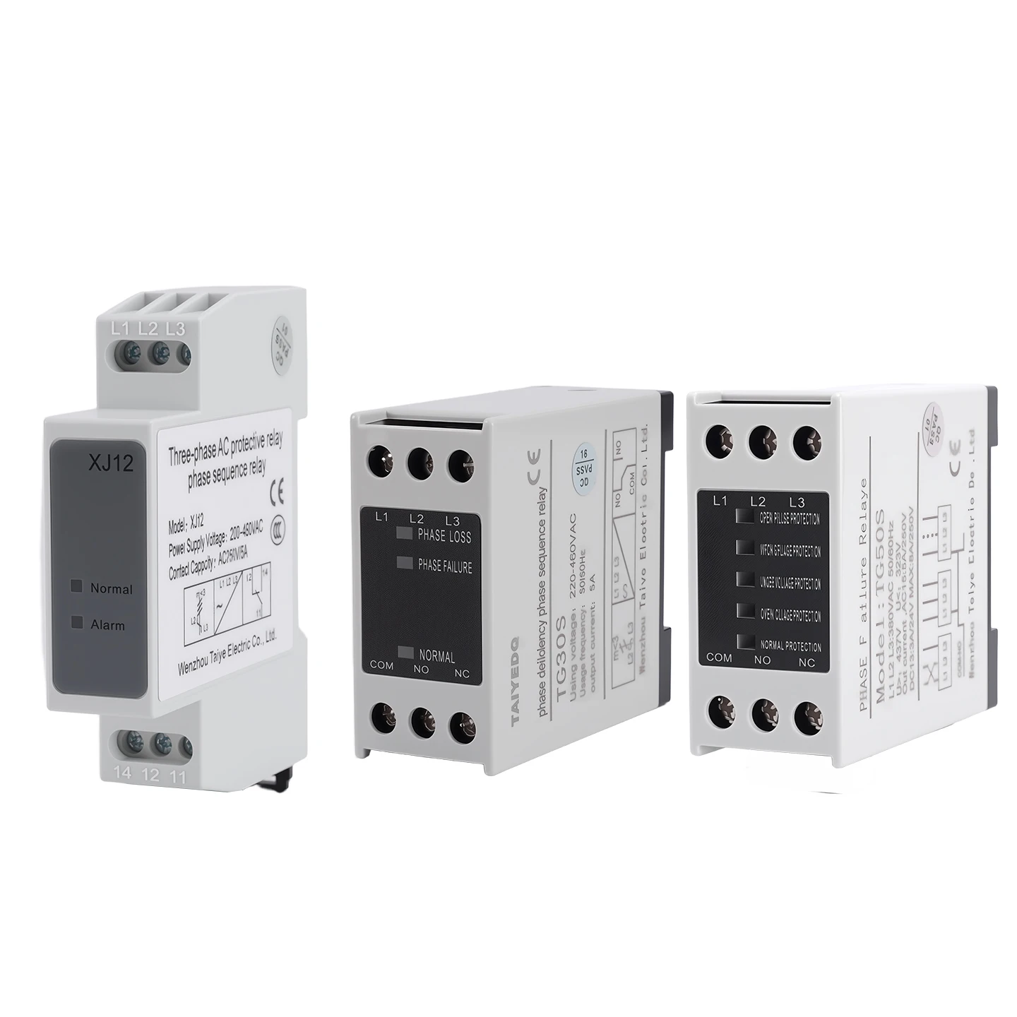 Three Phase Motor Phase Loss Comprehensive Protector Water Pump Overload Phase Sequence Relay