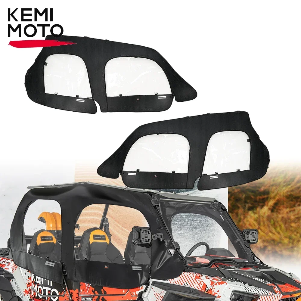 

#2884332 RZR UTV Soft Upper Cab Enclosure Doors Compatible with Polaris RZR XP 4 1000 / X4 Turbo 2014-2023 Soft Cab Windshield
