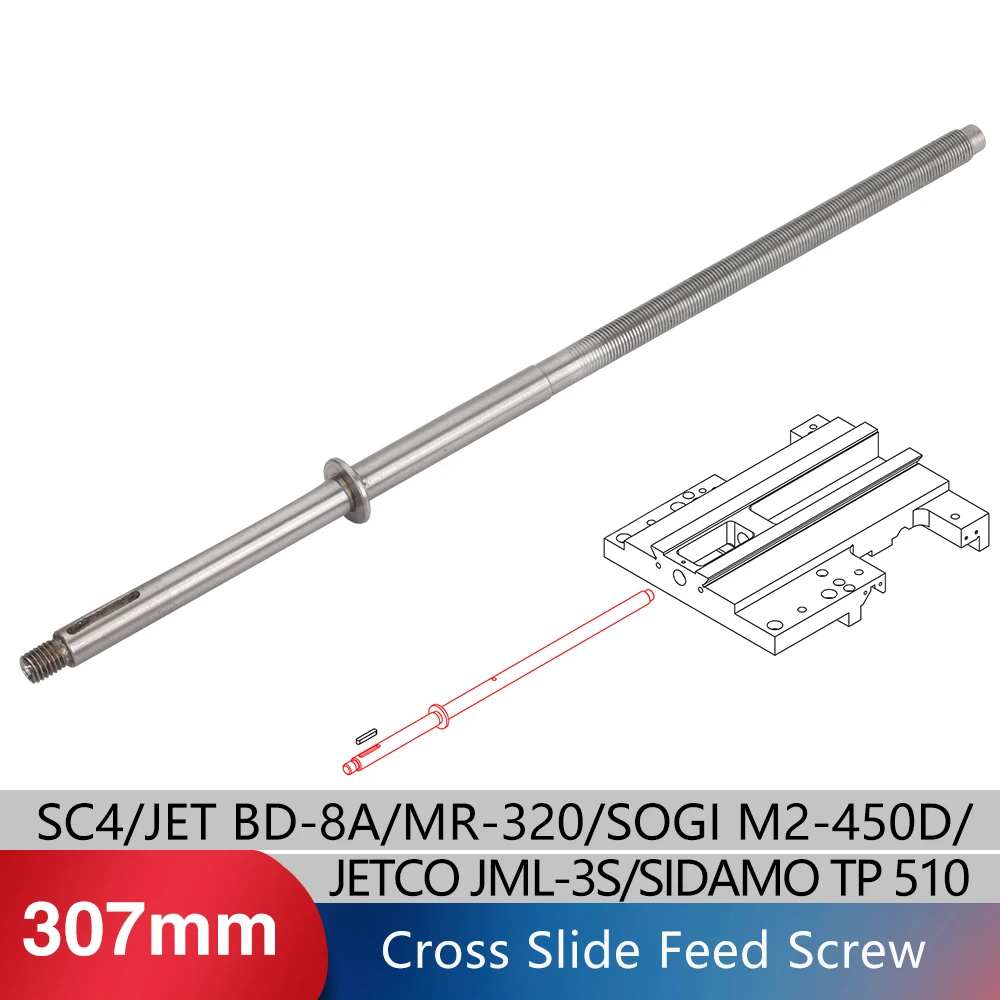 Cross Slide Feed Screw-Metric Bench Lathe for SIEG SC4-202A Metric Lathes