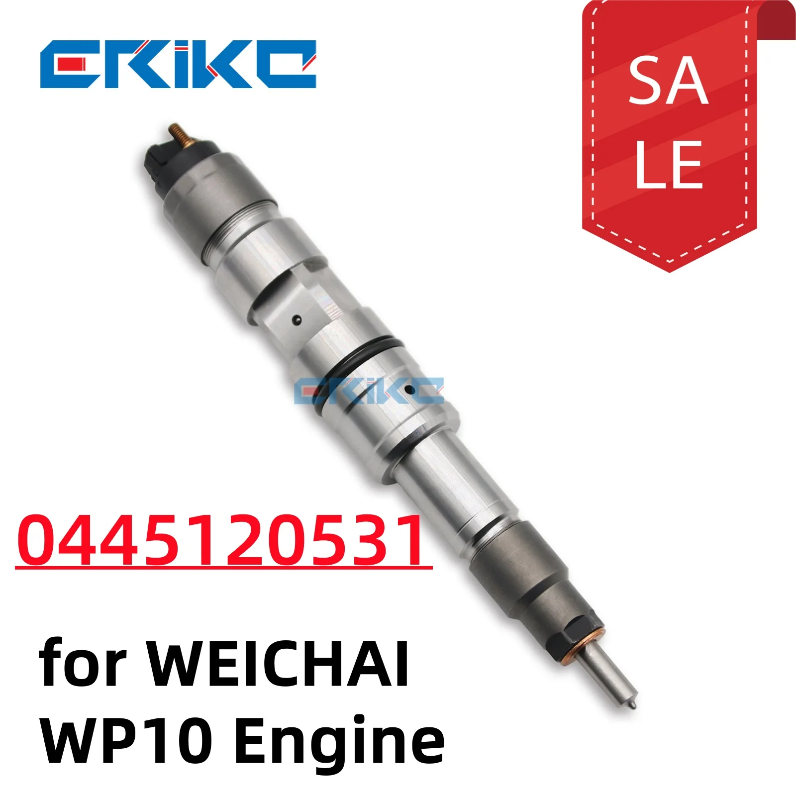 ERIKC 0445120531 Common Rail Fuel Injector 0445120531 Common Rail Fuel Injector Assy 0 445 120 531 for WEICHAI WP10 Engine