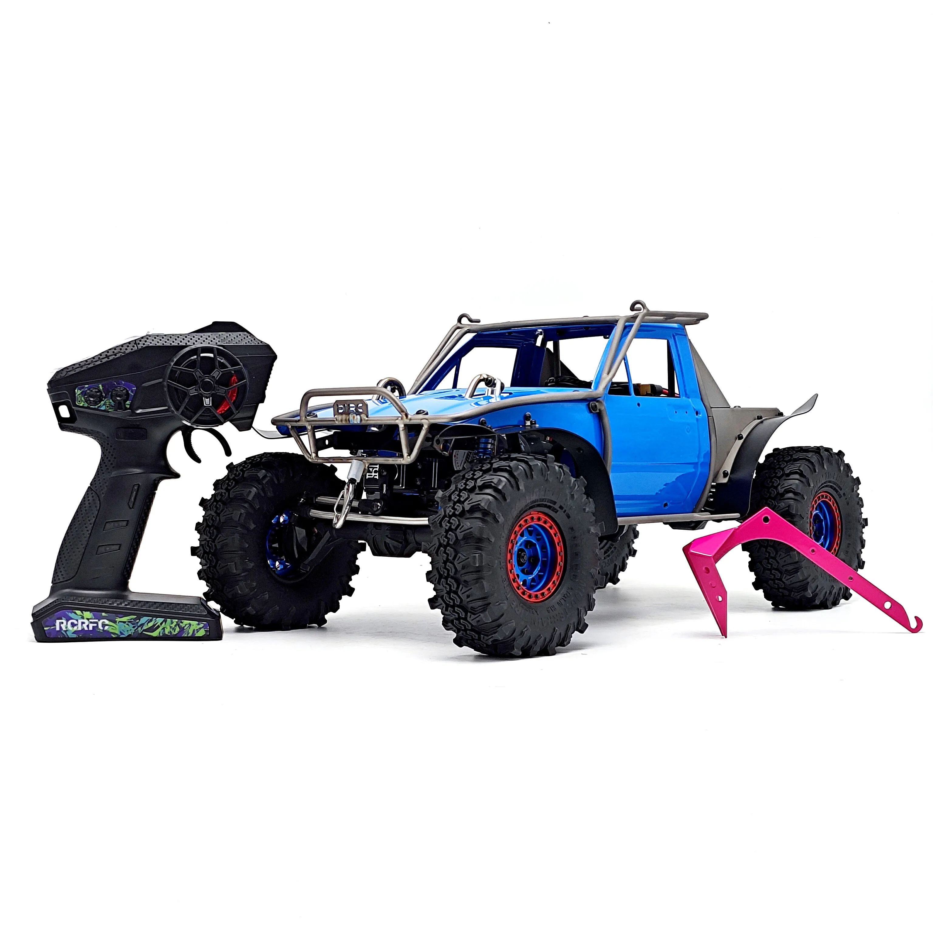 D1RC Blue&Gray TRT Rainforest Chassis Titanium Tube Frame RC Rock Crawler Competition-Spec Off-Road Remote Control Truck