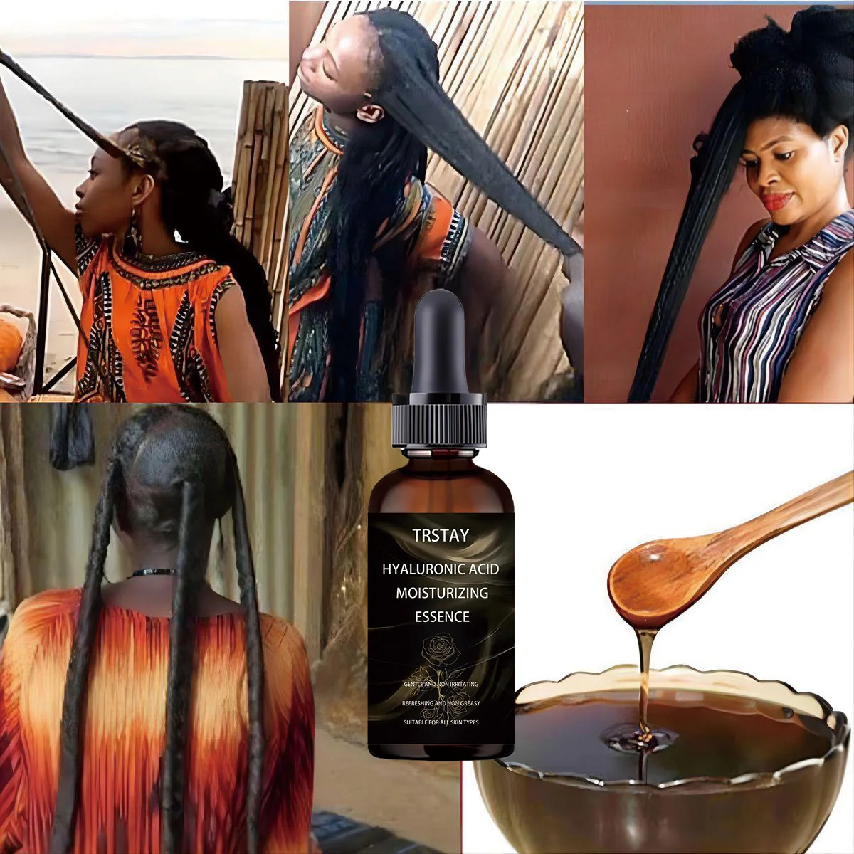 

Новое масло для роста волос с сильным эффектом для чернокожих женщин, древняя африканская формула для роста волос, экстракт, мощный эффект TRSTAY