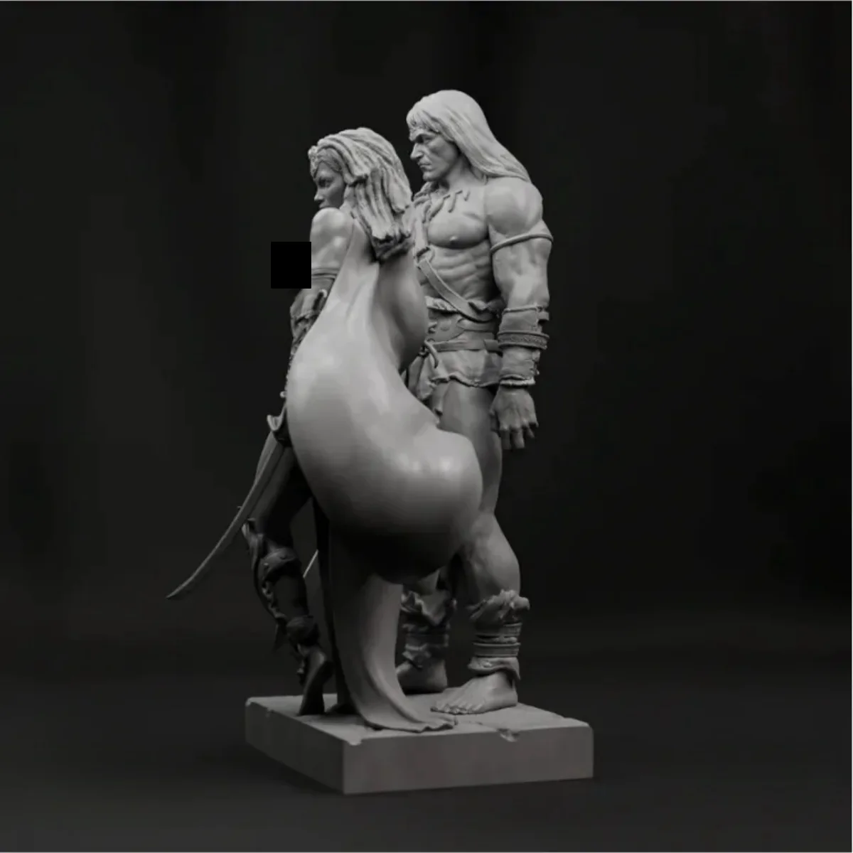 1/24 resin soldier model GK - Ancient Free Male and Female Warriors - Unassembled and unpainted DIY kit - 990R