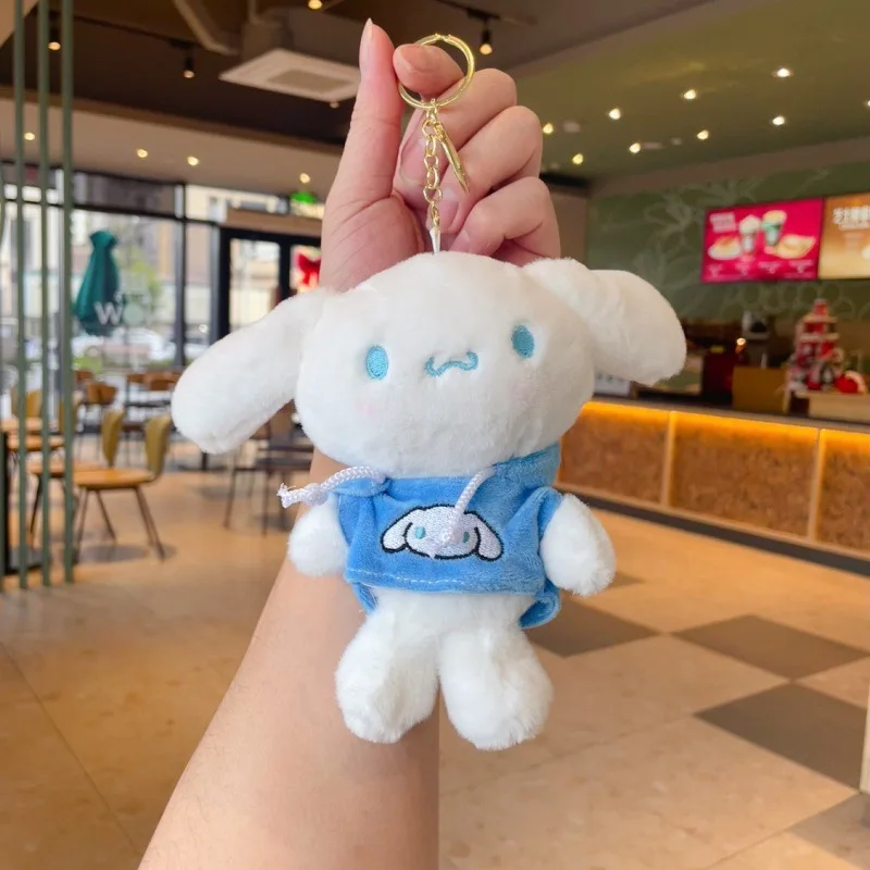 Breloczki pluszowe Hello Kitty Melody Cinnamoroll Kuromi Purin, kawaii breloczki, zawieszki do torebek, akcesoria.