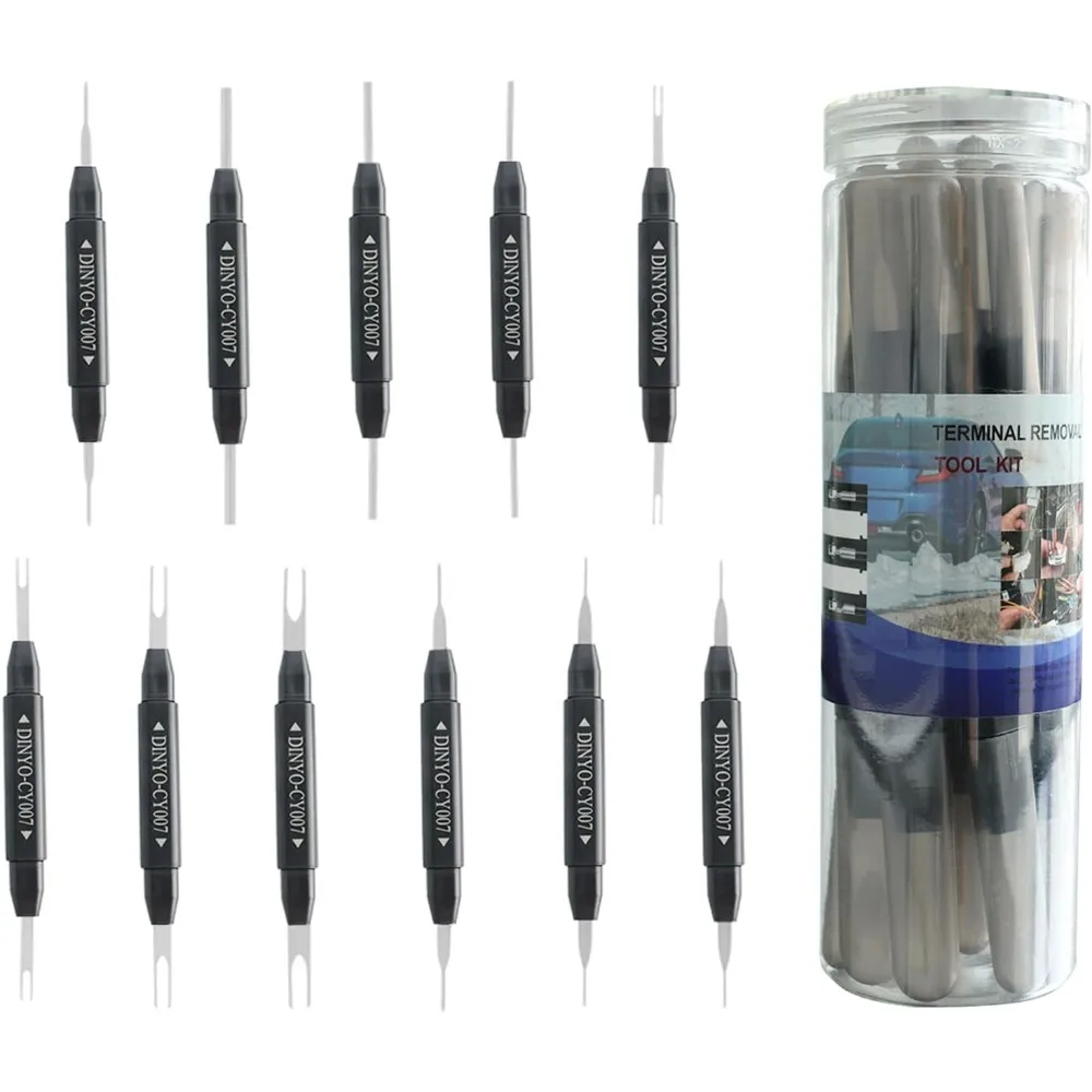 

Модернизированный комплект для снятия двухконтактных клемм — 11 шт., инструмент для освобождения контактов разъема проводов для автомобильного домашнего оборудования