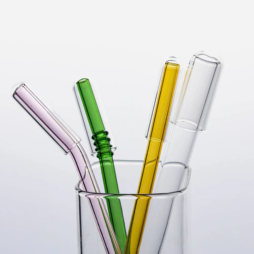 

5Pcs Glass Straw Tips Cover Reusable Leak-Proof Dust-Proof Practical Gifts for Friends and Family Straw Tip Cover
