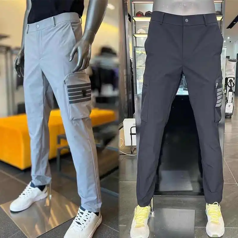 2025 New Men's Golf Pants Casual Fashion Sports Sweat-absorbing Breathable Man Golf Trousers