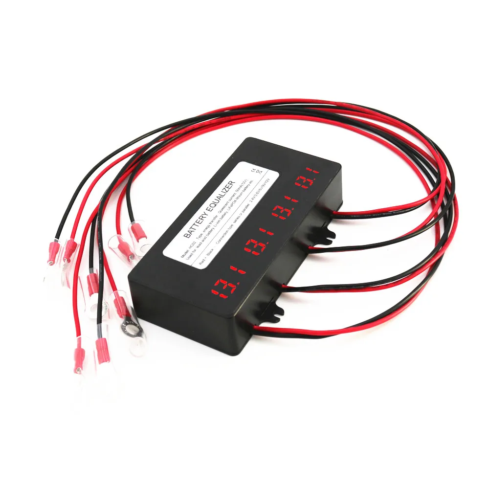 Heltec 12V loodzuurbatterij equalizer spanningsbalans aangesloten parallelle serie voor 24/36/48V/96V spanningsbalans met LED/LCD