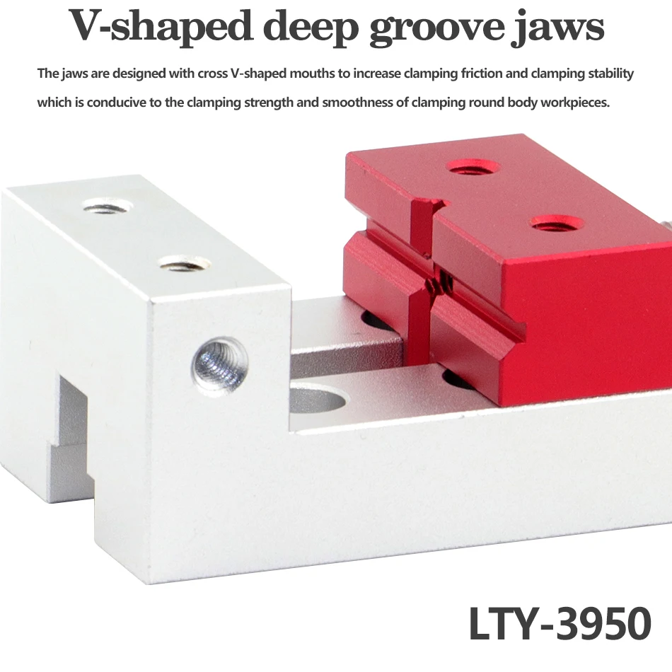 Mesin Ukiran Mini Vise Presisi Mesin Bor CNC Meja Las Kecil Semua Penjepit Meja Manual Operasi Aluminium