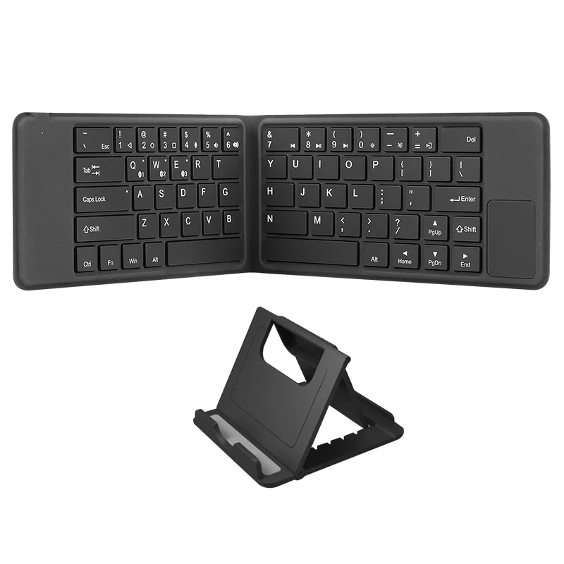 Folding Bluetooth Keyboard for Hangshi, Portátil, Externo, Laptop, Mobile Phone, Tablet, MacBook, Laptop, Dedicado