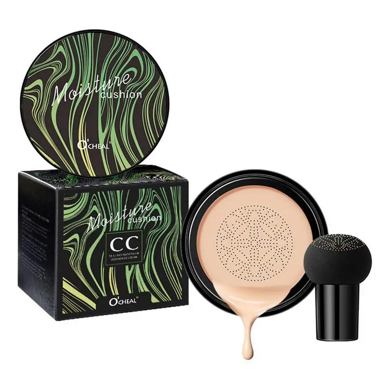 Mushroom Head Air Cushion CC Cream Natural Moisturizing Foundation Concealer Whitening Oil-control Makeup Cosmetics BB Cream