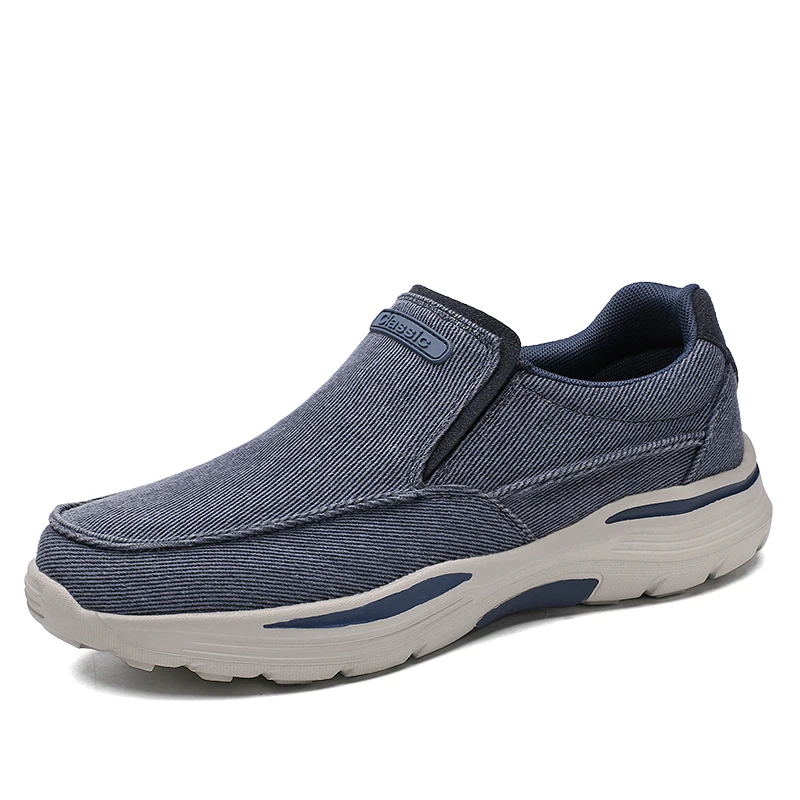 Heren lichtgewicht canvas loafers voor buiten wandelen kamperen casual sport hardlopen joggingschoenen maat 39-48