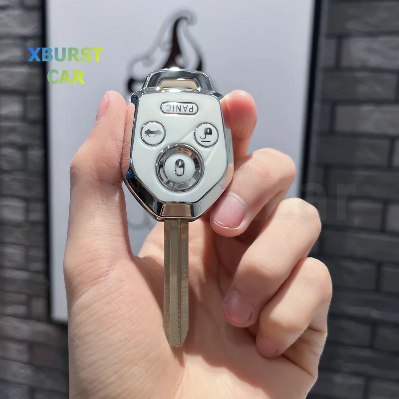 TPU Car Key Case Cover Shell Fob Holder 4 Buttons For Subaru Tribeca Forester WRX XV Outback Legacy Impreza Crosstrek