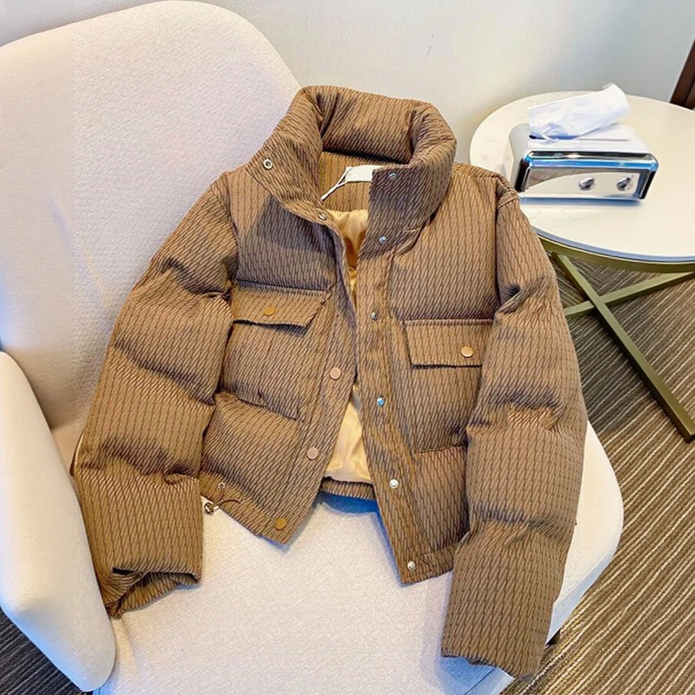 

Women's Winter down Cotton-padded Coat Korean-style Short Thickened Casual Loose Trendy High-grade Small Size Upper Apparel