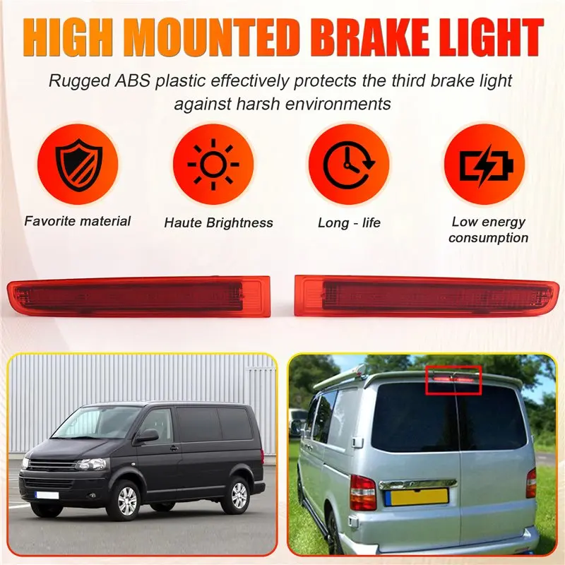 A09E-High Mounted Brake Light LED Third Brake Light Stop Lamp For VW Transporter T5 T6 T6.1