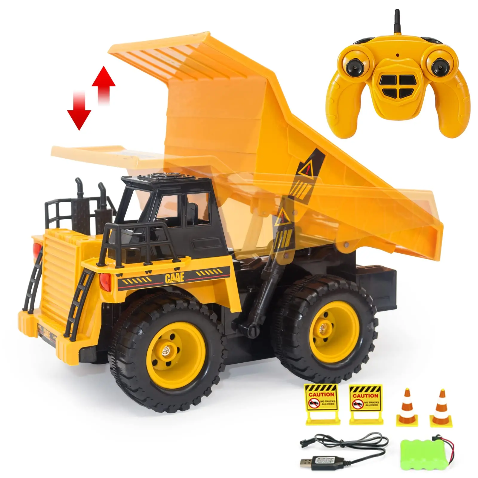 

Dump truck 1:22 scale remote control engineering vehicle children's toy with rechargeable battery