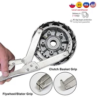 Herramientas universales para motocicleta, herramienta de sujeción de embrague, cesta de cubo de embrague, soporte de volante, llave, extracción de reparación