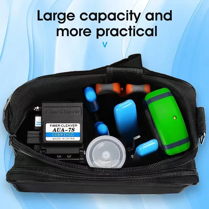 Imagem -04 - Fibra Óptica Fria Splicing Kit Conjunto de Facas de Corte 15mw em Medidor de Potência Óptica Luz Vermelha Tudo-em-um Máquina Aua-m50