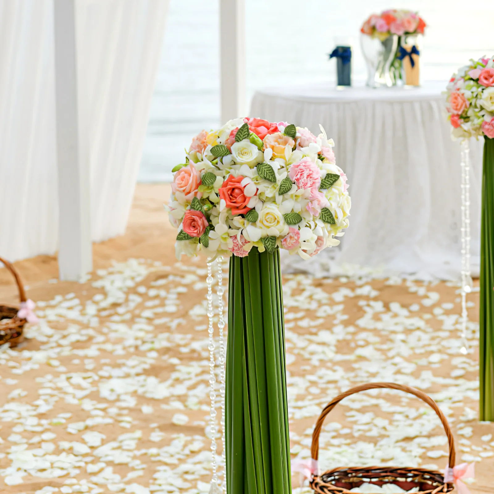 

100Pcs Lifelike Artificial Leaves Soft Lightweight Faux Fabric for Scrapbook Craft Wedding Party Decor Fake Fabric Leaves