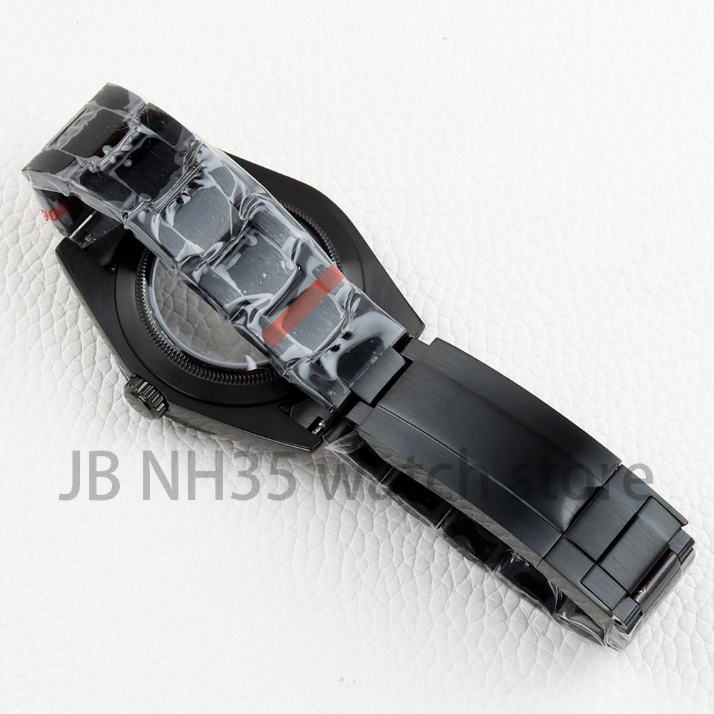 36/39 مللي متر ساعة سوداء حافظة 20 مللي متر حزام 316L الفولاذ المقاوم للصدأ المحار/اليوبيل سوار ل Datejust NH35 NH36 حركة 28.5 مللي متر الطلب