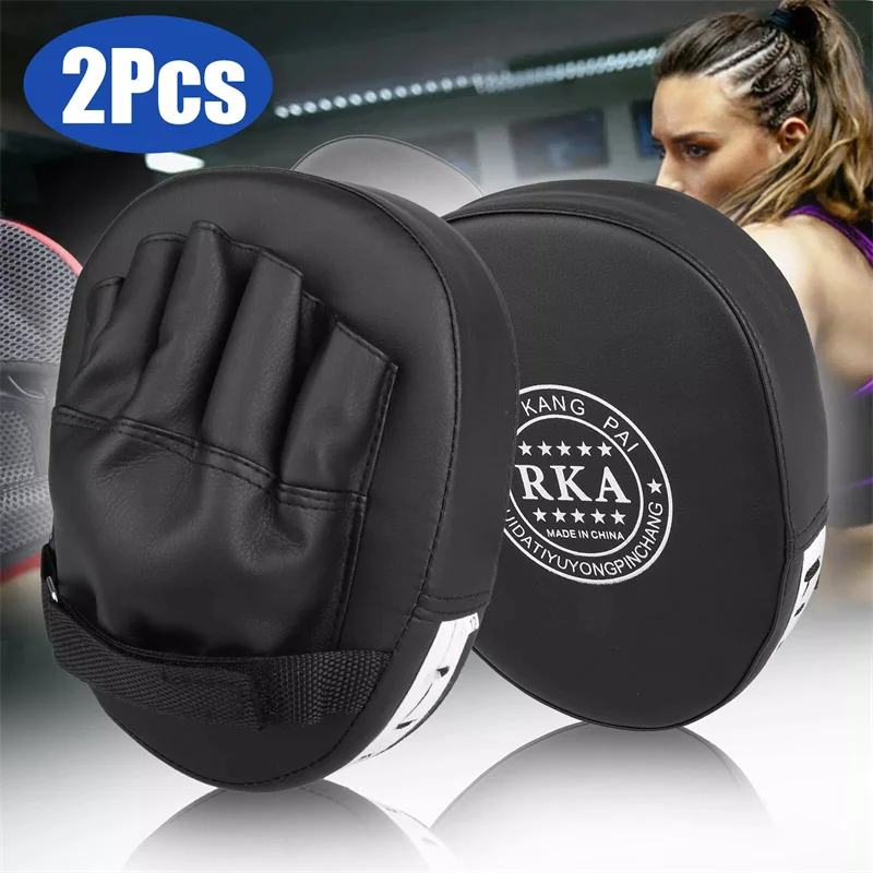 

2Pcs/Lot Kick Boxing Gloves Pad Punch Target Bag Men MMA PU Karate Muay Thai Free Fight Sanda Training Adults Kids Equipment