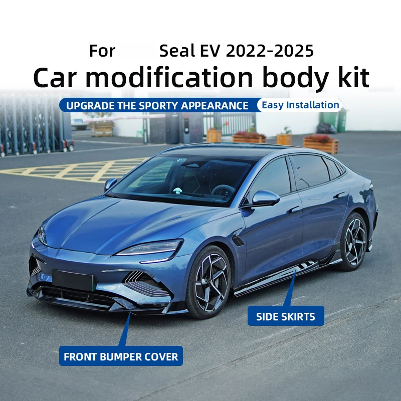 High Quality Side Skirt Extension Apron Rocker Panel Trim EV Car Modification Accessories