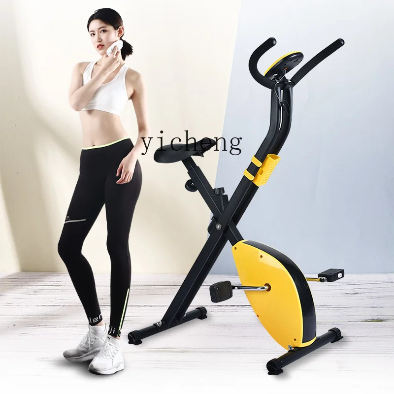 TQH burning calorie slimming fitness webbing exercise bike folding exercise fitness equipment pedaling exercise bike