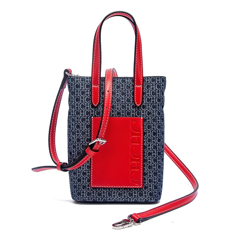 C-H حقيبة الهاتف المحمول الخريف مجموعة جديدة امرأة كاوبوي حقائب كتف حقيبة يد بسيطة عادية #6