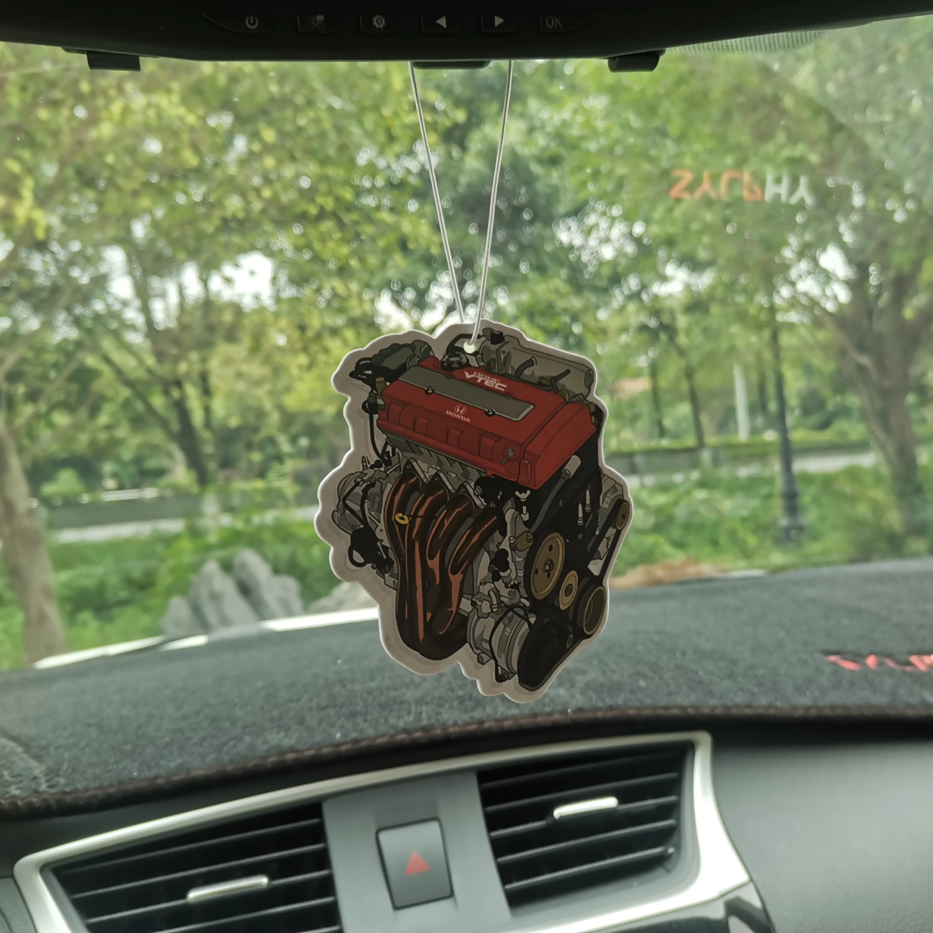 JDM Culture Car Air Freshener Hanging Rear View Solid Paper Diffuser Interior Accessories Auto Rearview Mirror Fragrance Pendant