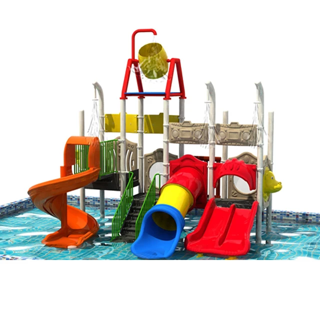 Outdoor Entertainment Fiberglass Slides Tube Pool Play Splash Water Park Equipment