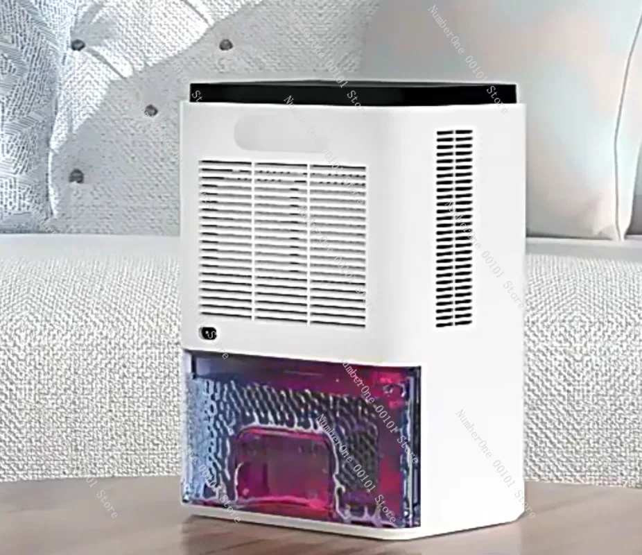 Bedroom home dehumidifier, indoor basement closet, bathroom portable air dryer and purifier, quiet dehumidifier