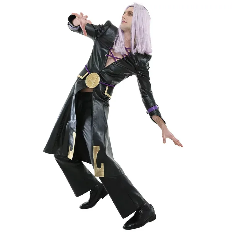 

Leone Abbacchio Cosplay Costumes Uniform Anime JOJO's Bizarre Adventure Golden Wind Outfit Halloween Party Dressing For Men mj:3